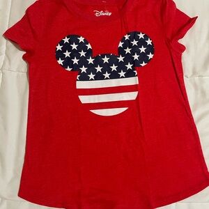 Disney Red Star-Spangled Mickey Kids Tee